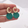 Green Color Hanging Earrings for Women Crystal Wedding Jewelry Imitation Pearl Drop Earrings Boucle Oreille - Image 6