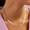 Boho Multilayer Gold-plate Artificial Pearl Crystal Chain Necklace For Women Female Vintage Star Sequin Pendant Jewelry - Image 2