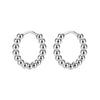 1 Pair Round Bead Design Hoop Earrings For Women Men Stainless Steel Ear Buckle Geometric Love Heart Oval Party Jewelry - Image 10