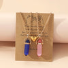 1Pair Magnet Heart Couple Necklace Quartz Crystal Hexagonal Column Pendant Necklaces Valentine's Day Gift for Women Men - Image 3