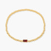 Stainless Steel Gold Plated Birthstone Bracelet For Women Pink Red Cubic Zirconia Chunky Beads Chain Bracelets Bangles - Image 6
