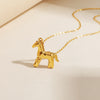 Double-Layer Chain Necklace with Geometric Pendant Options - Image 13