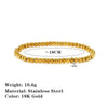 Stainless Steel Ball Bead Stretch Bracelet with 2.5 mm to 6 mm Bead Options - Image 15