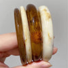 Acrylic Resin Geometric Bracelets for Women Minimalist Chic Irregular Marbling Round Cuff Bangle Party Jewelry Gift - Image 1