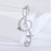 Rhinestone Butterfly Pins for Women Unisex Shiny Glass Musical Note Brooches Event Party Backpack Decoration Clothes Accessories - Image 9