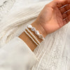 Wide Imitation Pearl Beaded Cuff Bracelet in Multiple Styles - Image 10