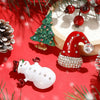 Classic Rhinestones Christmas Brooches for Women Unisex Enamels Pins Banquets Party Backpack Years Gifts Jewelry Accessories - Image 5