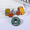 Funny Capybara Drink Yerba Mate Enamel Pins YO Tomo Herbal Tea Metal Brooches Lapel Backpack Badge Jewelry Gifts For Friends - Image 5