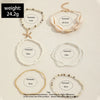 7 Pcs Stackable Starfish Pendant Bracelet Set with Mini Seed Beads Handcrafted Beach Jewelry for Women - Image 3