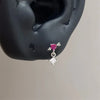 1pcs Quality Shiny Cross Zircon 316L Stainless Steel Ear Bone Nail Y2K Style Silver Color Earring for Women Cochlear Accessories - Image 14