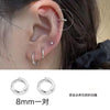 3Pair Stainless Steel Minimalist Huggie Hoop Earrings for Women Gold Color Tiny Round Circle 8/10/12mm Punk Unisex Rock Earring - Image 8