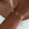 Classic Hollowed-out Four-leaf Flower Zircon Inlaid Stainless Steel Bracelet Party Clover Jewelry Gift For Women - Image 6