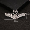Glod Silver Color Metal Retro Eagle Hawk Brooch Pin Angle Wing Badge for Men's Shirt Collar Accessories - Image 2