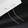 Long Wire Tassel Thread Chain Climb Star Heart Beads Pendants Drop Earrings women's Straight Hanging Earings Jewelry - Image 7