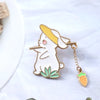 Creative Cat Fishing Design Metal Enamel Brooch Cartoon Cute Animal Badge Pin Friend Gift Jewelry Accessories - Image 10