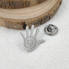 Gold Plated Palm Brooch for Unisex Stainless Steel Butterfly Buckle Brooch Wedding Banquet Groomsman and Groom Gift - Image 5