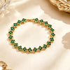 Colorful Zircon Lucky Four-Leaf Flower Bracelet for Women Flower CZ Stone Gold Plated Tennis Bracelet Fragrance Jewelry - Image 8