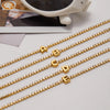 Stainless Steel Balloon Letter Pendant Bracelets with Zirconia Sparkling Women's Bracelets - Image 4