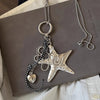 Summer Ocean Vacation Starfish Pendant Necklace Women Elegant Atmosphere Double Layered Long Collarbone Chain Accessory - Image 5