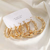 Boho Style Large Circle Bamboo Joint Hoop Earrings Set for Women Golden Silver Color Earrings Party Jewelry Accessory - Image 8