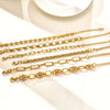 Chunky Stainless Steel Link Chain Bracelet in Gold-Tone - Image 6