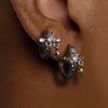 Irregular Cross Earrings Buckle Unisex Four Pointed Star Tassel Hoop Earrings Punk Style Party Daily Wear Jewelry Gifts - Image 1