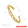 Openwork Zirconia Gold-Plated Brass Bangle/Ring: Uniquely Designed Women's Evening and Wedding Jewelry - Image 4