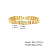 Cubic Zirconia Chain Tennis Bracelet Women, Gold Plated CZ Link, Elegant Sparkling Stackable Statement Wrist Jewelry Gift - Image 11