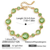 Zircon Geometric Cuff Bracelet For Women Gold Pvd Plated Stainless Steel Cuff Bracelet Jewelry - Image 11