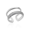 Zircon Rings for Women Open Stainless Steel Ring Aesthetic Wedding Jewelry Freeshipping Items - Image 4