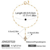 Stainless Steel Y-Shaped Pendant Necklace with Stone Details - Image 18