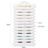 12Pcs/Set Colorful Stone Bracelets Adjustable Rope Braided Bracelet Handmade Bohemia Bracelets with Cards - Image 4