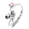 Silver Elephant Parent-Child Open Rings For Women Girls Jewelry Birthday Anniversary Gifts - Image 1