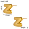 26 Initial Letter Stainless Steel Metal Creative Stud Earring For Women Anti Allergic Ears Jewelry Classic Letter Earring - Image 7