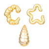 C-Shaped Clip-On Ear Cuff with Water Drop Detail - Image 15