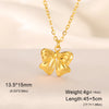 Romantic Bowknot Necklace for Women Stainless Steel Pendant Jewelry Kpop Wedding Korean Bow Choker Neck Chain Gift - Image 16