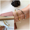 Silver Bracelet Geometric Cube Circle Punk Asymmetric Beaded For Woman Girl Jewelry Gift - Image 50