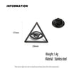 Gold Plated Eye of Wisdom Devil's Eye Badge, Men'ssuit Brooch,Black Lapel Pin, Clothing Accessories Set, Halloween Gift - Image 2