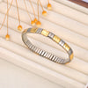 316L Stainless Steel CZ Crystal Elasticity Chain Bracelets For Women Gold Plated Jewelry - Image 26