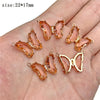 5pcs/lot Colorful Crystal Butterfly Pendant Glass Gradient Charms For Korean Women Necklace Choker Jewelry Accessories - Image 22