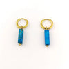 Silver Stainless Steel Earrings Steinohrringe Woman Square Stone Hoop Earrings Spring - Image 11