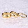 Gold Plated Ring for Women Men Thick Thin Pinky Thumb Ring Wedding Band Ring Plain Domed Comfort Fit Size 6 -10 - Image 4