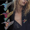 Hummingbird Brooches For Women Vintage Crystal Metal Animal Pins - Image 3