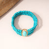 Simple Stone Beads Necklace Earrings and Bracelet Set Multilayer Choker for Women Short Strand Neck Chain Collar Jewelry - Image 6