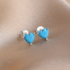Charm Silver Moon Flower Snowflake Colorful Love Earrings, Suitable for European Women's Valentine's Day Jewelry Gifts - Image 21