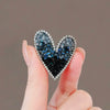 Crystal Heart Brooches Pins For Women 2-color Sparkling Pretty Love Party Casual Brooch Gifts - Image 3