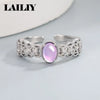 Silver Gold Diamonds Crystals Adjustable Brushed Finish Ring For Women Jewelry - Image 2