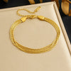 316L Stainless Steel Golden Heart Geometry Zircon Minimalist Series Bracelet Lady Wrist Chain Jewelry - Image 27