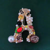 1 Piece Rhinestone Alphabet Women's Ladies Brooch, Novelty Elegant Beautiful Versatile Charming - Image 5