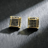 Sugar Cube Geometric Stud Earrings For Women Full Inlay Zircon Piercing Earring Engagement Wedding Jewelry - Image 11